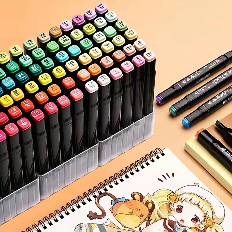 1 Pcs Single Art Marker Black Acrylic Dual Head Alcohol Based Sketch  Markers Pen Manga Drawing Pens Art Supplies