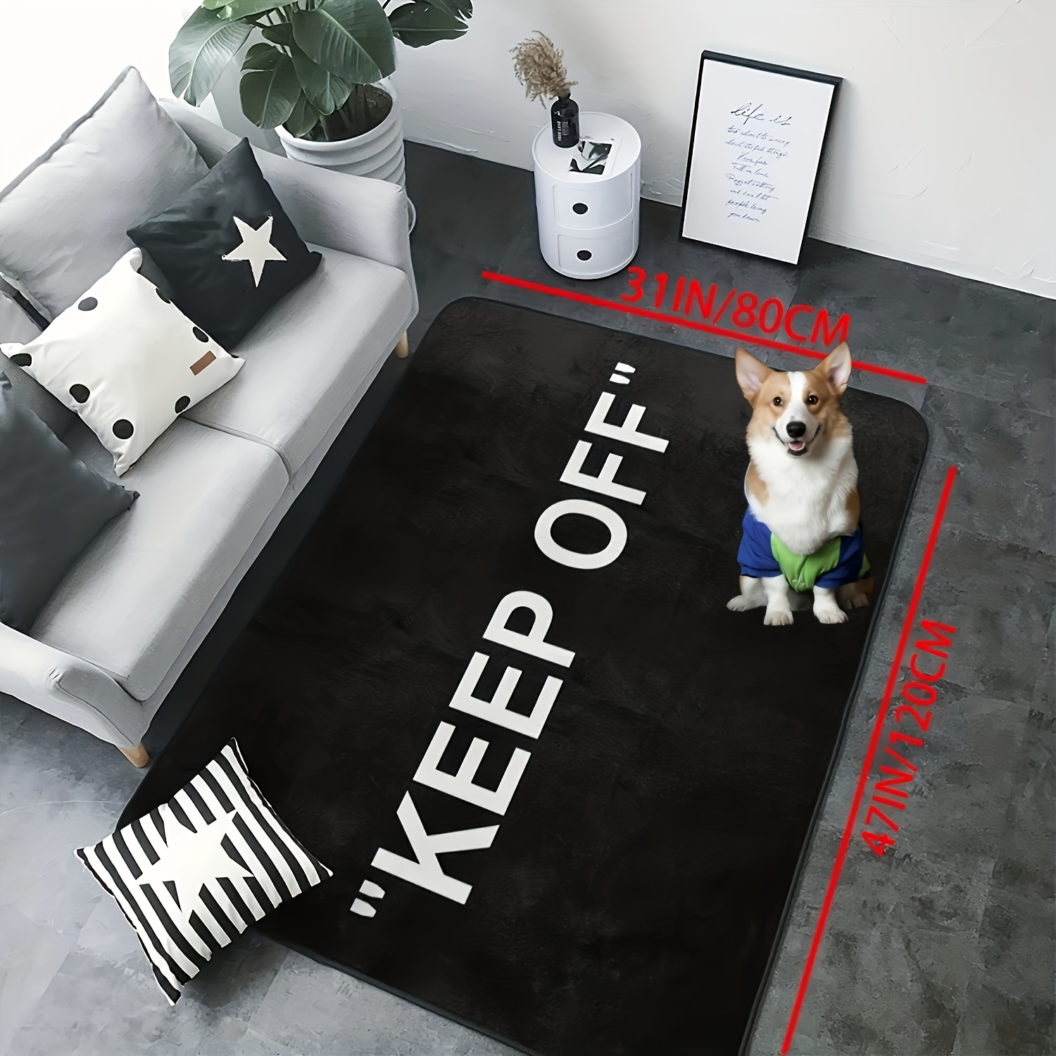 Thickened Keep Rug Modern Large Rug Non slip Mat Living Room - Temu