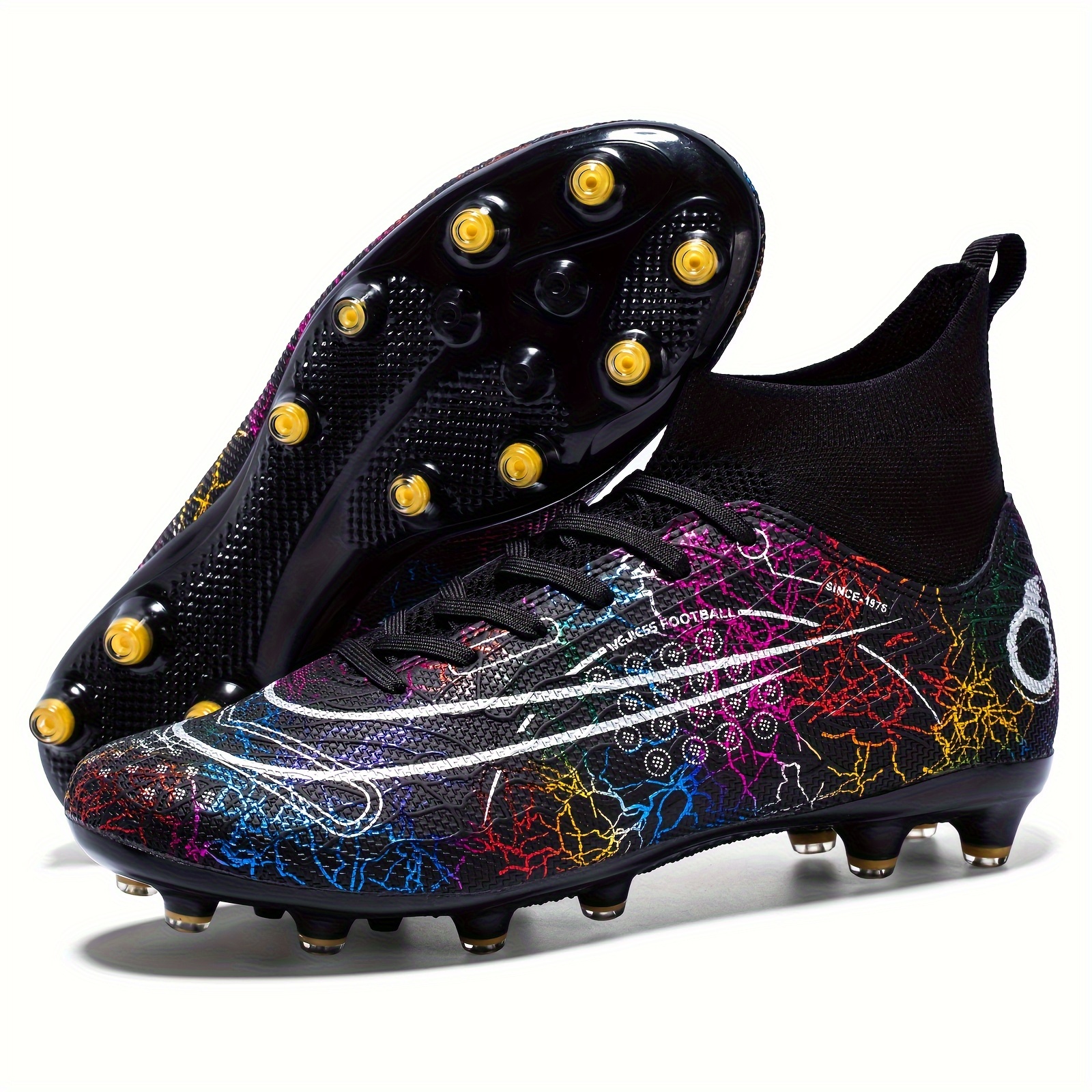 Boy s High Top Non Slip Ag Football Cleat Professional Comfy