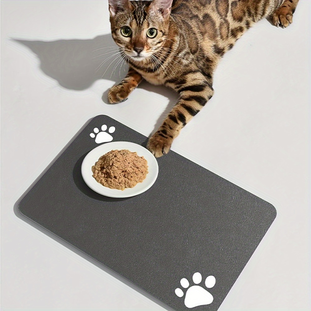 Pet Feeding Mat Water Absorbent Quick Dry Pet Placemat For Food