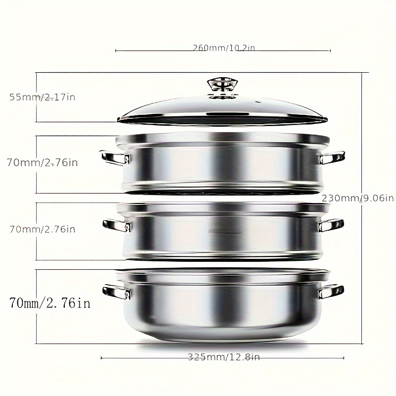 304 Stainless Steel Steamer Household Small Steamer - Temu