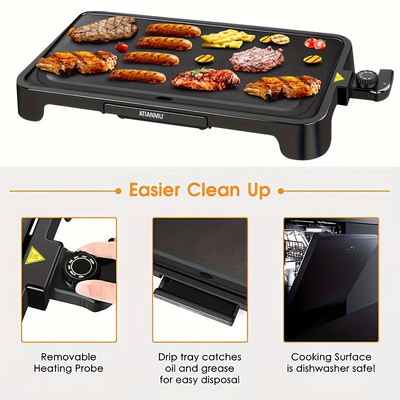  BLACK+DECKER Electric Griddle with Removable