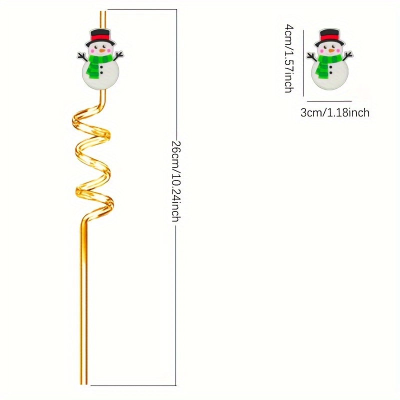 Straw, Christmas Theme Straw, Reusable Straw For Milk Water