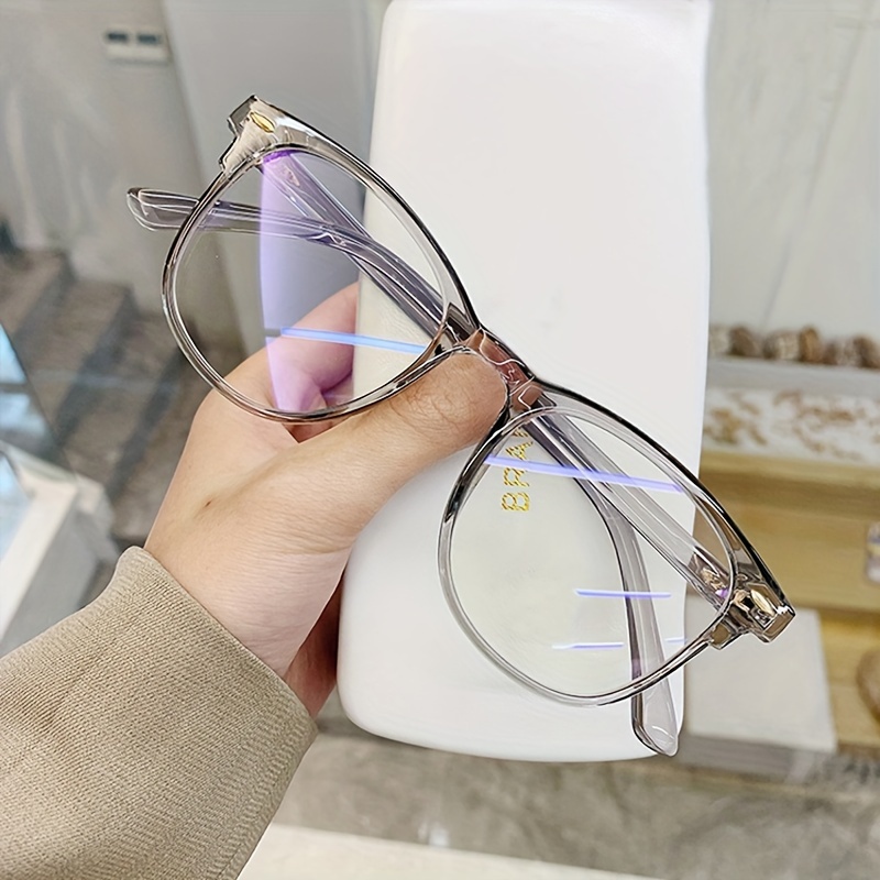 Popular Classic Square Frame Non Prescription Glasses with Blue Light Blocking Blue Light Protection Minimalist Glasses Polycarbonate Frame