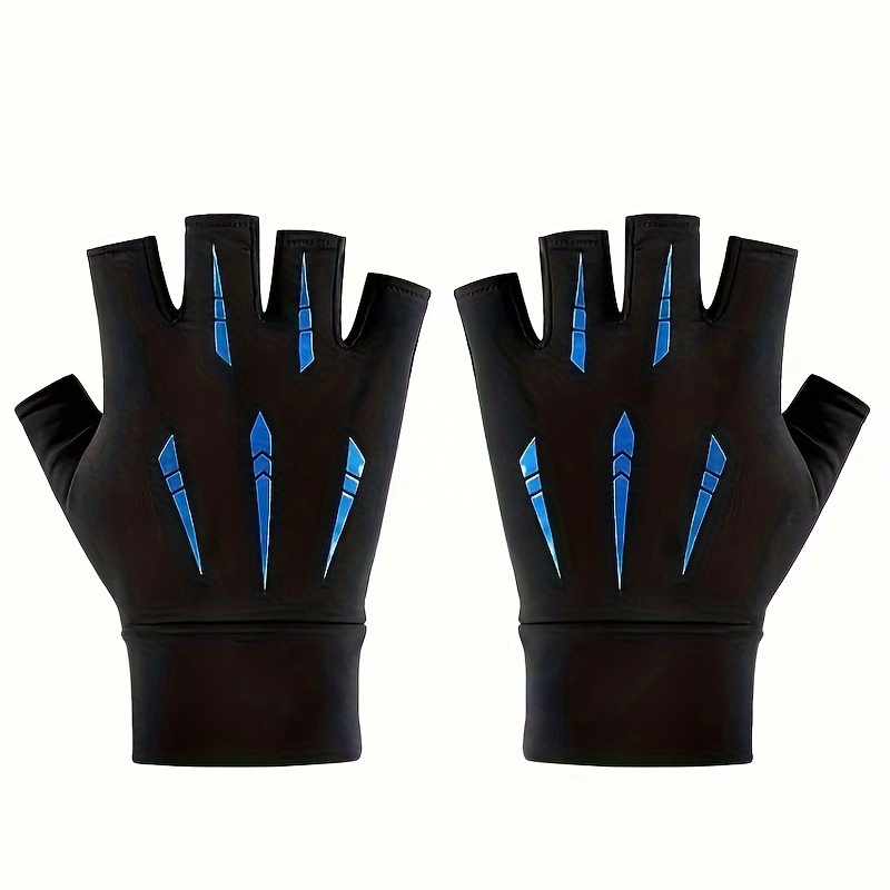 1pair Riding Sunscreen Gloves Mens Summer Thin Breathable Non Slip