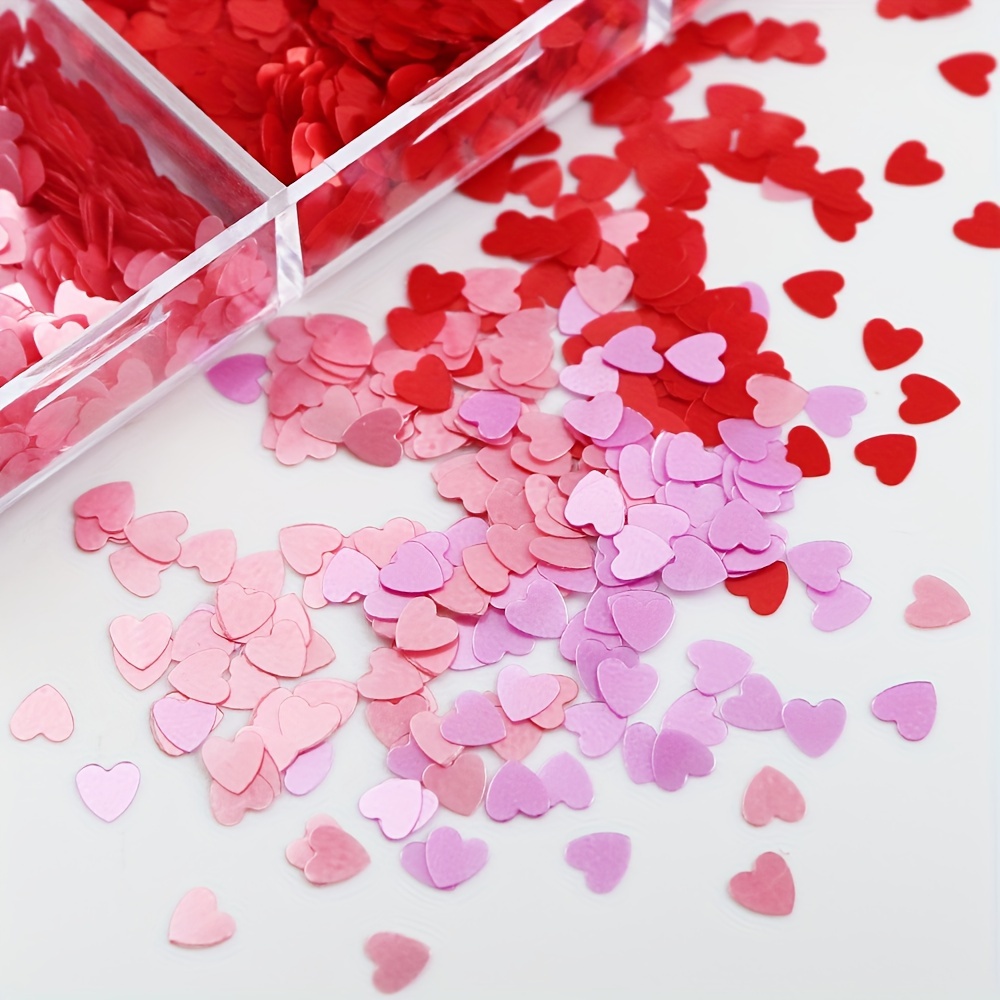 Valentine's Day Resin Filling Accessories Love Hearts Sequins Glitter For  Epoxy Resin Fillers DIY Silicone Mold Crafts Materials