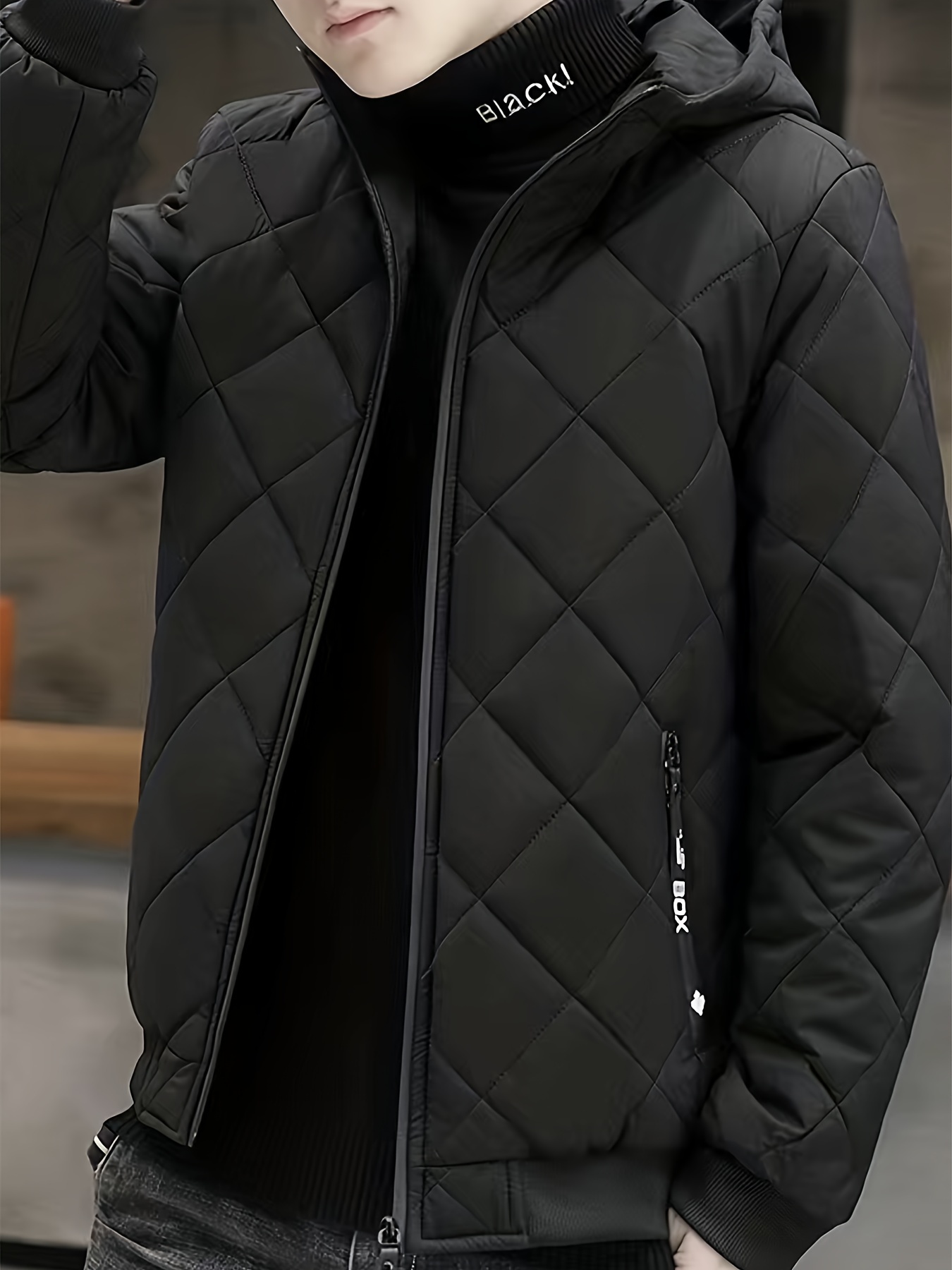 Warm Fleece Jacket Fall Winter Casual Zip Hooded Jacket - Temu