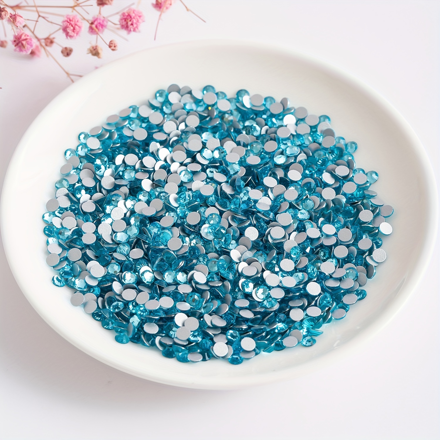 B7000 Rhinestones Glue with Blue Gems for Clothes,2000Pcs Flat Back  Rhinestones for Crafts Crystal with Dotting Tools Clear Glue for Fabric  Shoes Jewelry Making Nail Art Decoration 