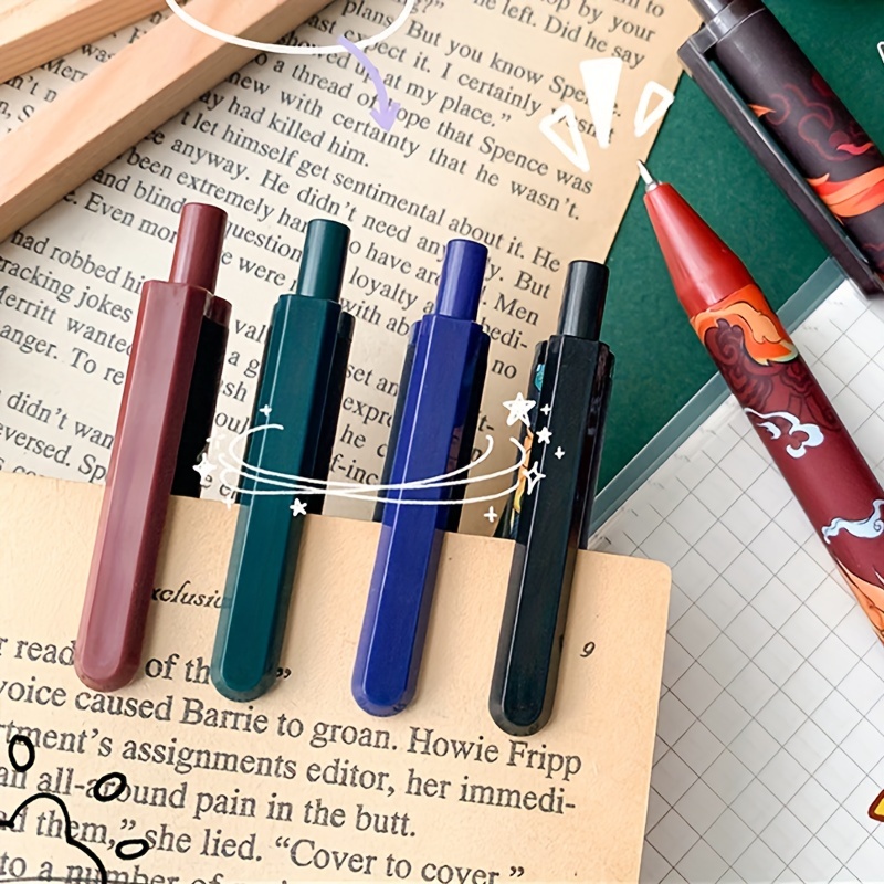 6pcs Asia Ancient Style Gel Pens Cute Pens Stationery Office Accessories  Asian School Supplies Gel Ink Pen, Shop The Latest Trends
