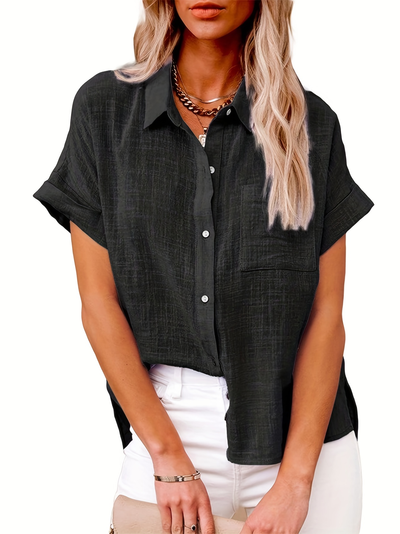 Camisa De Vestir Mujer - Temu