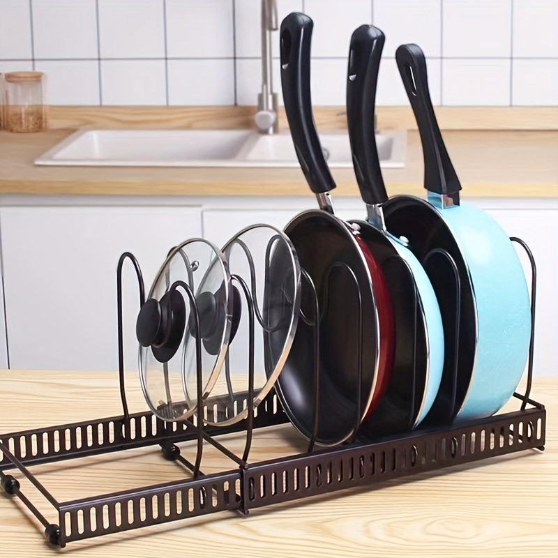 Pot And Pan Organizer Rack For Under Cabinet Heavy Duty - Temu
