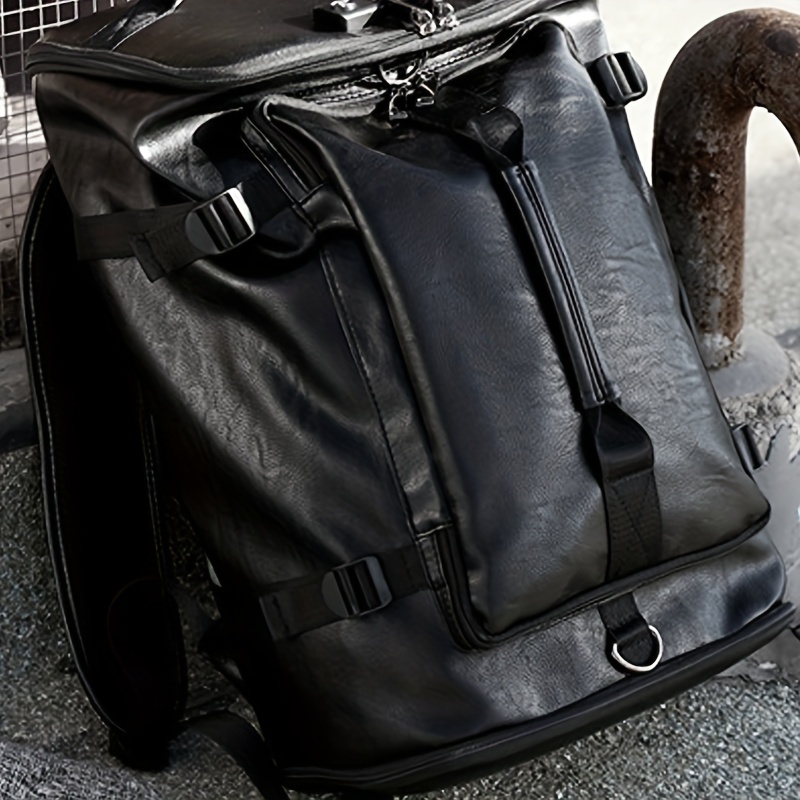 Leather backpack shop with shoe compartment