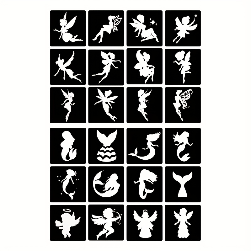 Airbrush Tattoo Animal Stencils - Set 02