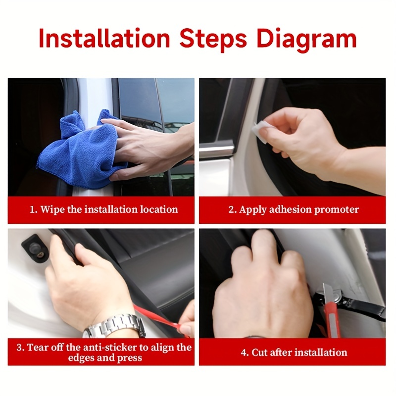 Car Door Rubber Seal Strip Double Layer Protector Seal Noise Insulatio –  SEAMETAL