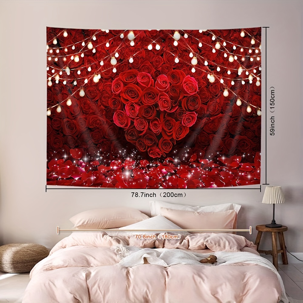 Red best sale rose tapestry