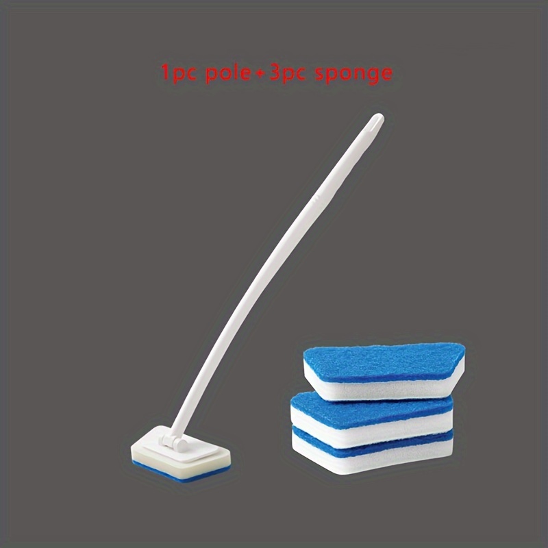 1pc Handle-sponge Hard-bristle Cleaning Brush. Multi-functional