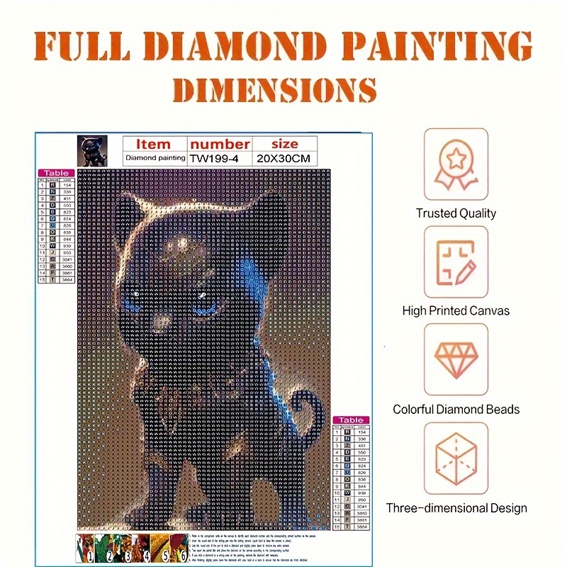 ParNarZar - Kit de pintura de diamante 3D para niños, principiantes, kit de  manualidades para niñas con marco de 5.9 x 5.9 in
