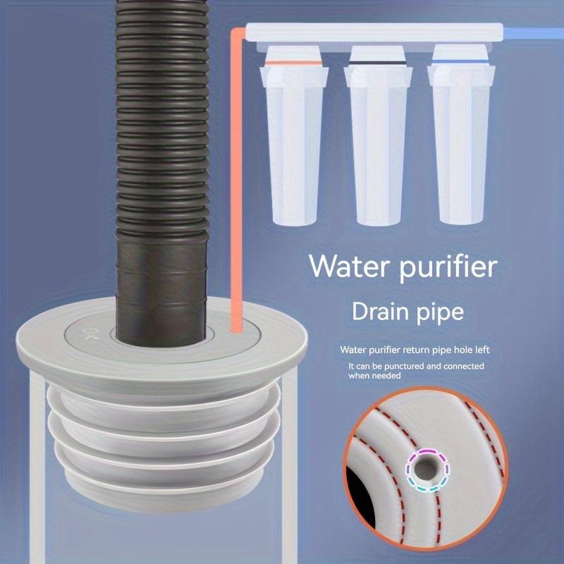 PVCS Bouchon d'étanchéité anti-odeur de tuyau d'égout, anneaux d'étanchéité  d'égout de vidange multifonctions anti-refoulement de drain de plancher 