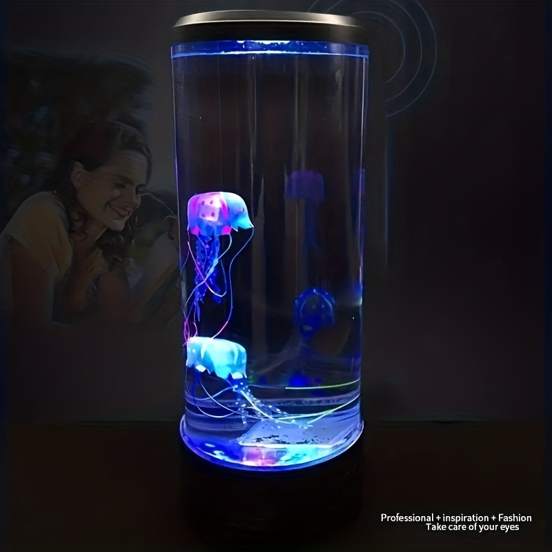 

1pc Jellyfish Lava Lamp, Electric Aquarium Ocean Night Lights, Led Jellyfish Mood Lights With Color Changing, For Living Room Home Bedroom Desktop Decoration, Gift For Boys And Girls