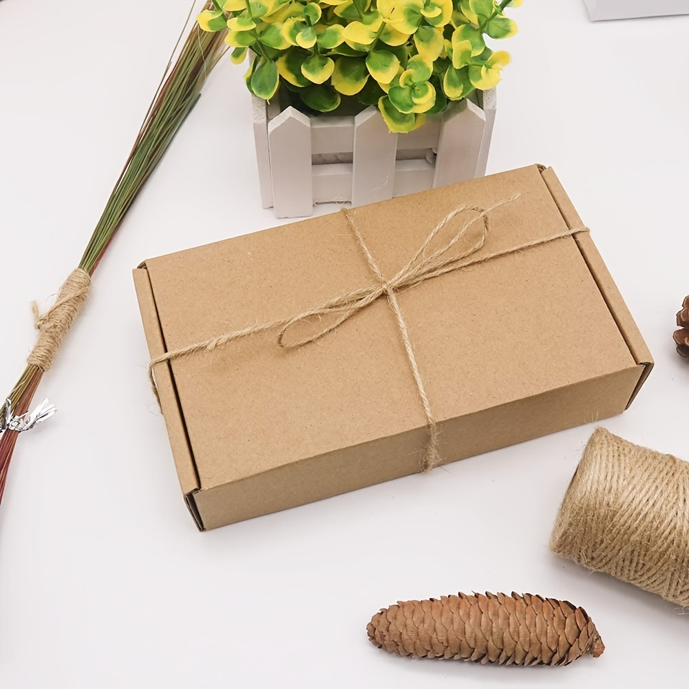 Milisten - 1 rollo de cuerda de yute natural, cuerda de yute de regalo,  cuerda de embalaje para bricolaje, manualidades, regalo, decoración de  boda