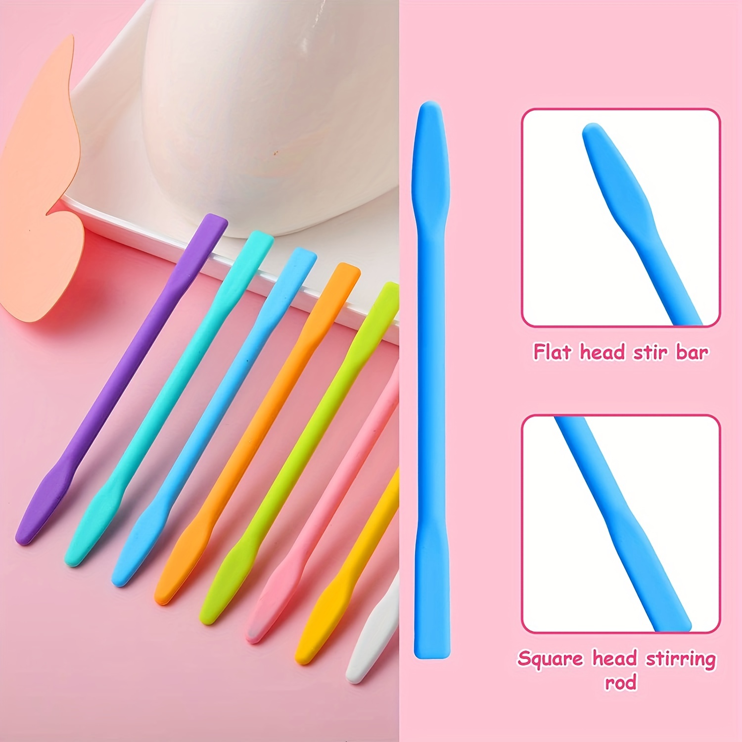 Silicone Stir Stick Mixing Resin Stirring Rods Liquid Paint - Temu