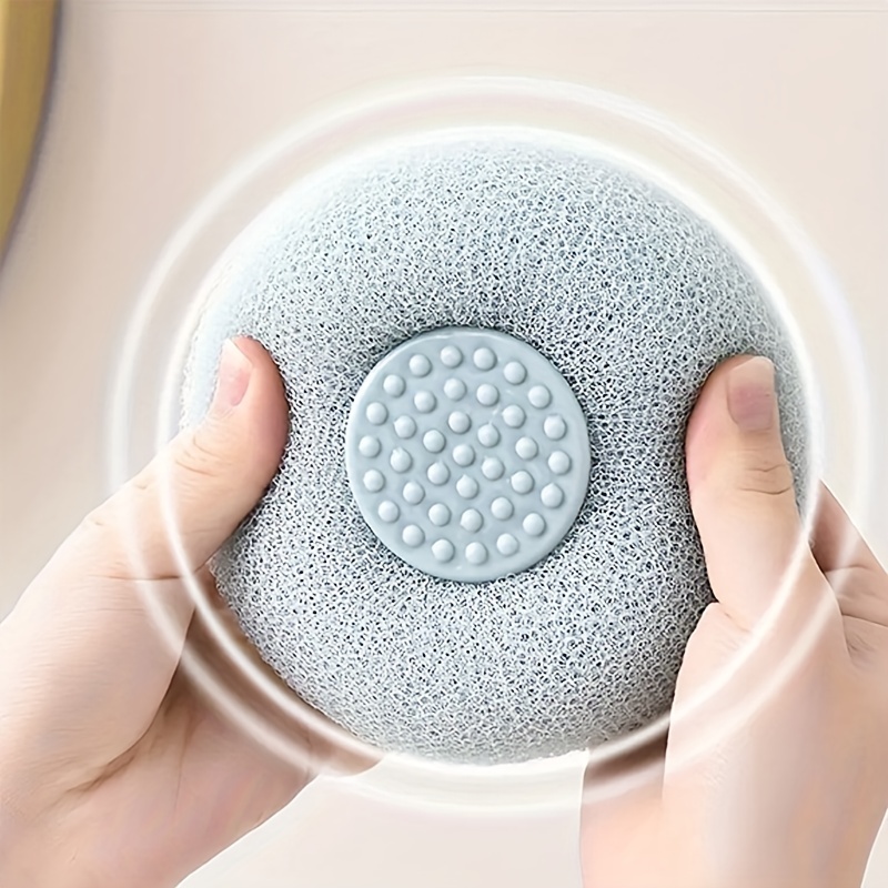 Multifunctional Bath Brush with Handle - Durable Massage Bath Ball
