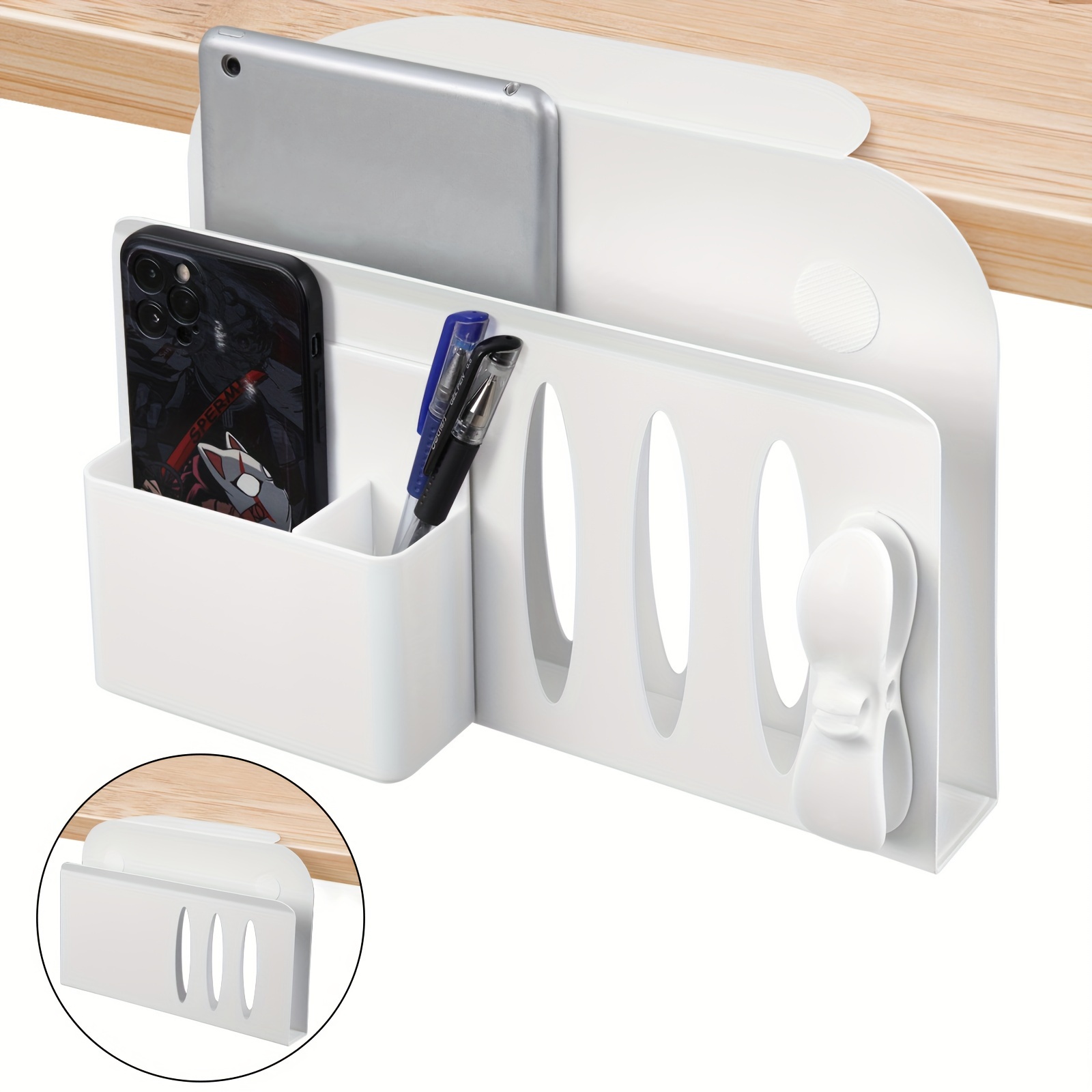 Hanging Desk Side Storage Box Multifunctional Storage Holder - Temu