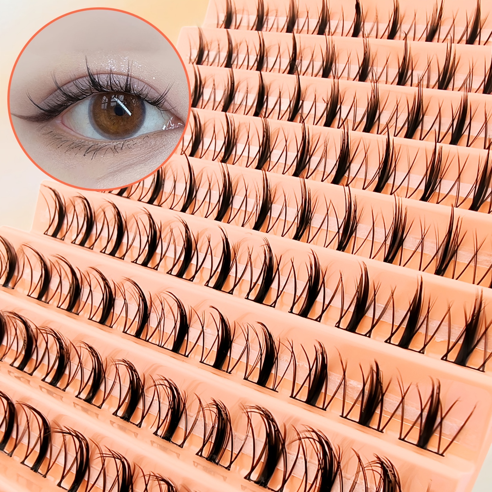 110pcs Clusters Eyelashes Natural Individual Lashes DIY All matched Curling