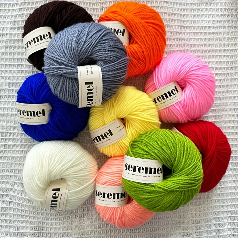 4 ply Soft Acrylic Yarn Solid Color Soft Yarn For Crocheting - Temu
