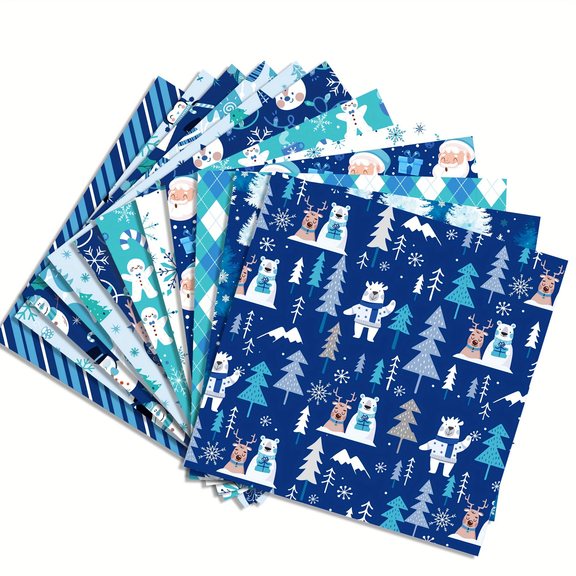 Blue Ice - Snow Day Scrapbook Paper – Country Croppers