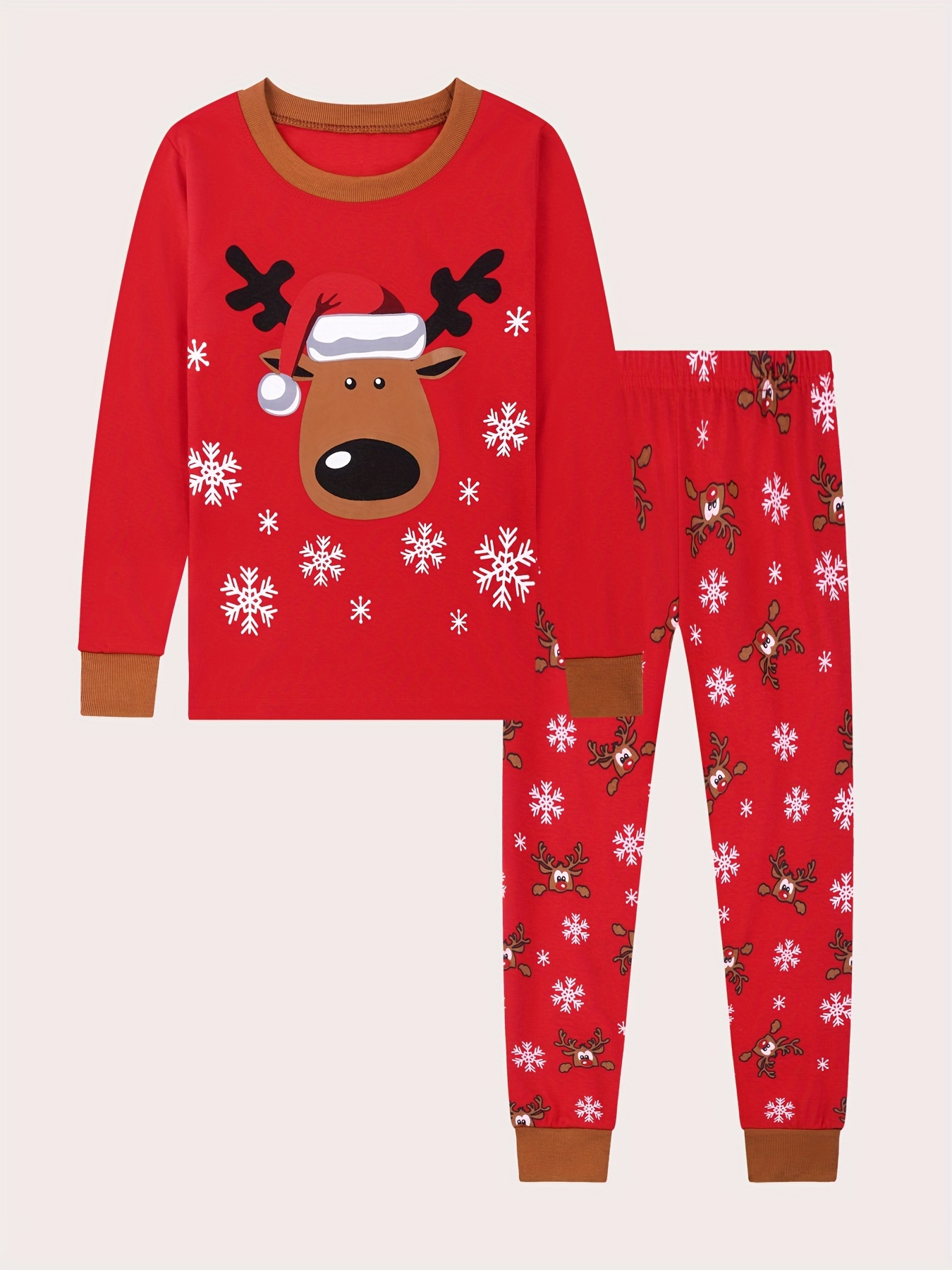  CARETOO Matching Family Pajamas Sets Long Sleeve Christmas  Reindeer Plaid Pjs Striped Kids Holiday Sleepwear Homewear: Clothing, Shoes  & Jewelry