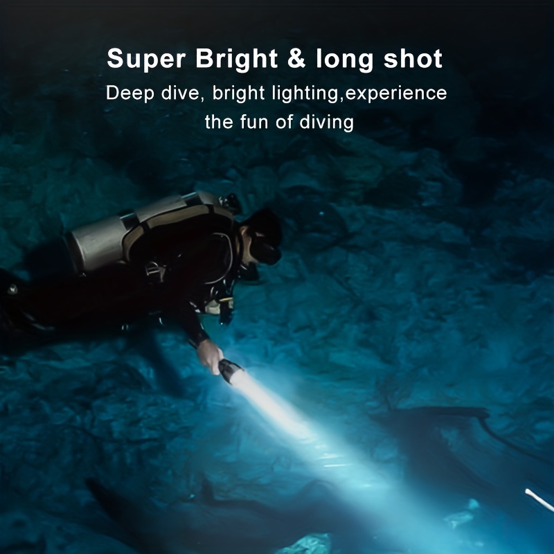 Sdq20 Diving Flashlight, Led M90 Rechargeable Waterproof Powerful Underwater  Lamp, Super Bright Torch Light With Rope For Deep Diving Camping Hiking  Temu Australia