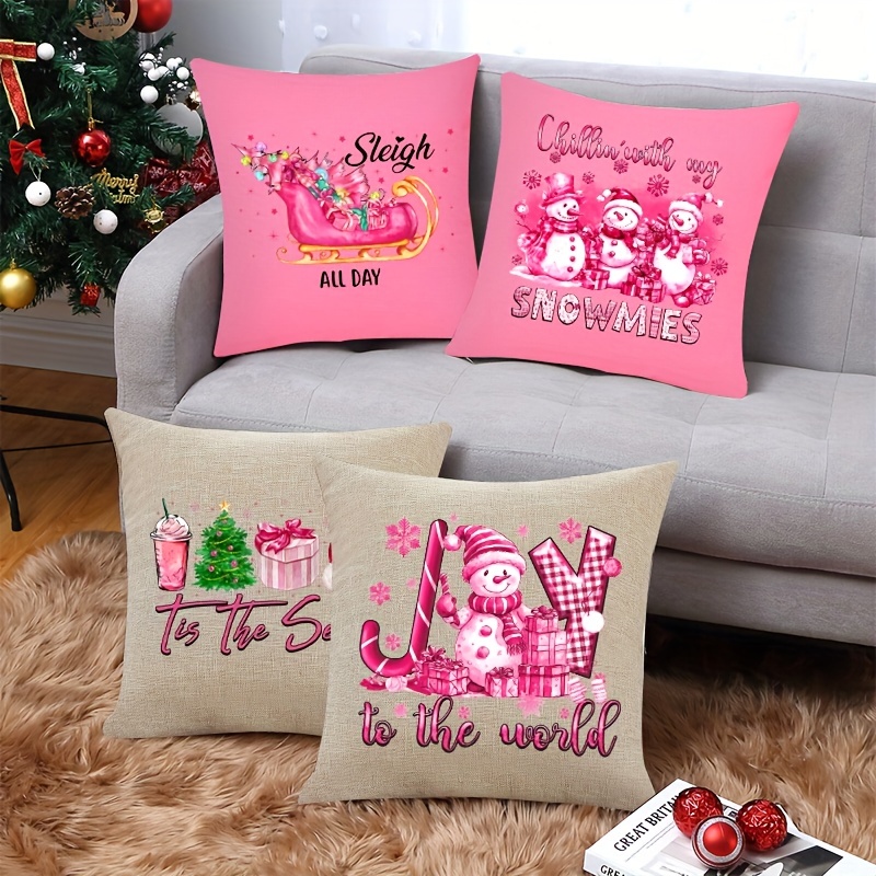 Christmas Pillow Covers 17.7x17.7 For Christmas Decorations - Temu