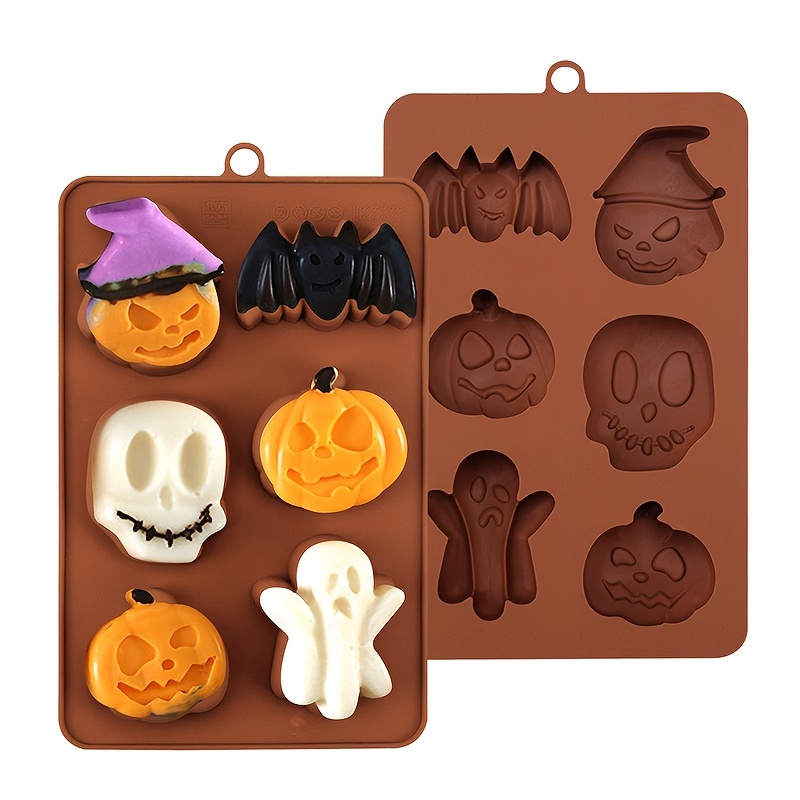 Halloween Candy Molds Silicone Chocolate Candy Mold Skull Shape