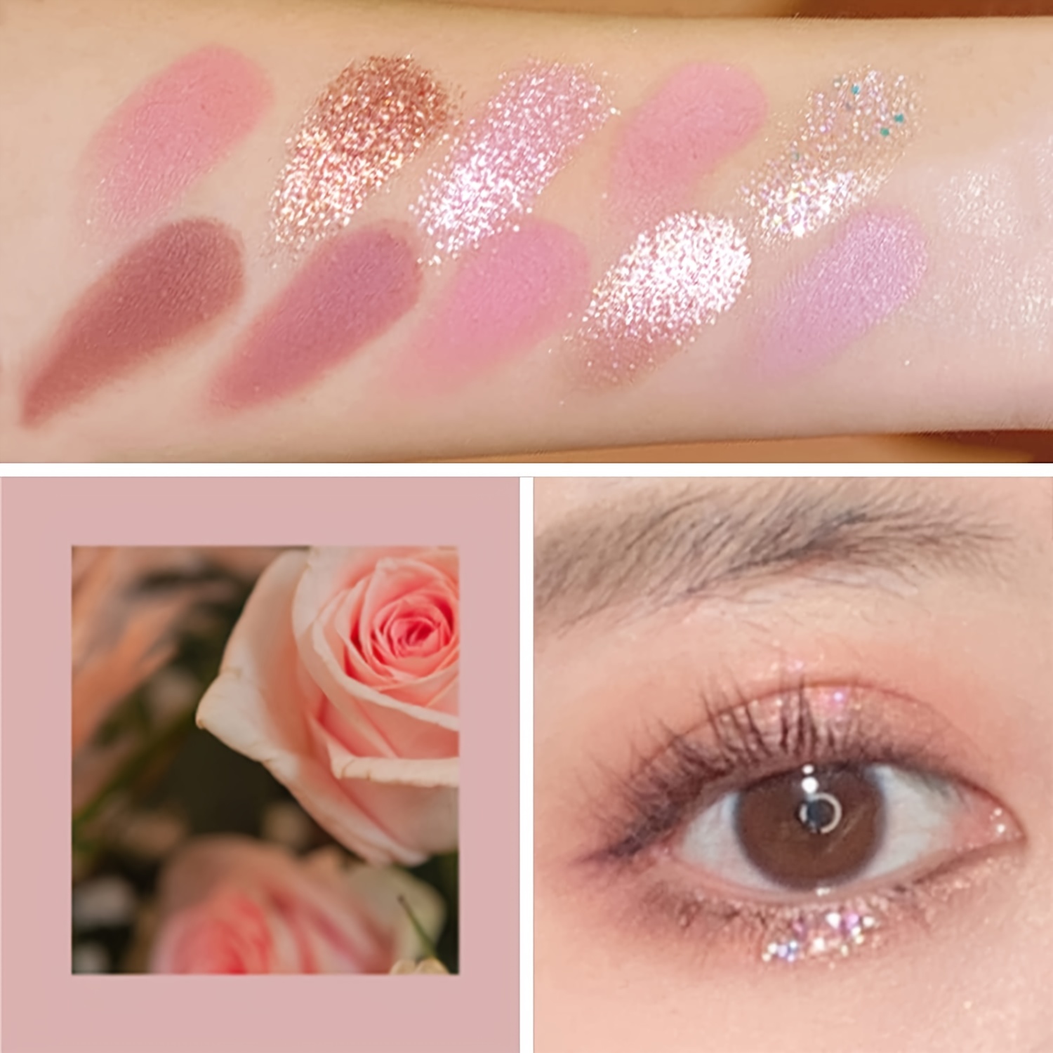 10 Colors Eyeshadow Palette Matte Shimmer Eye Makeup Long Lasting