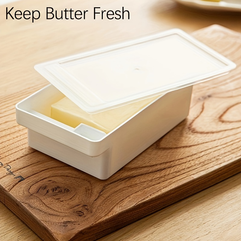 Récipient à beurre avec couvercle transparent, plateau de conservation du