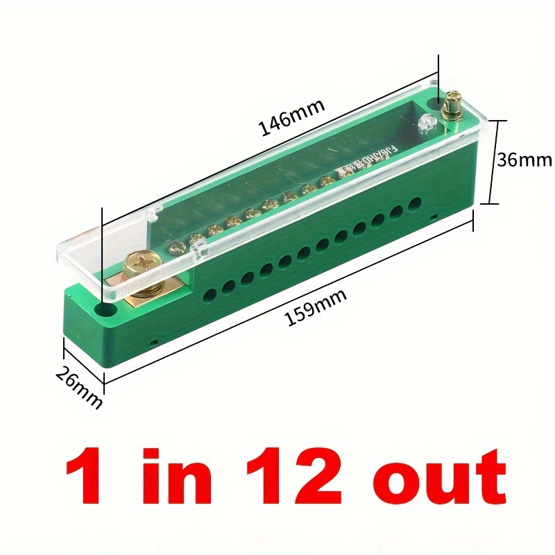 Unipolar Splitter Junction Box Metering Cabinet Morsettiera Elettrica Accs