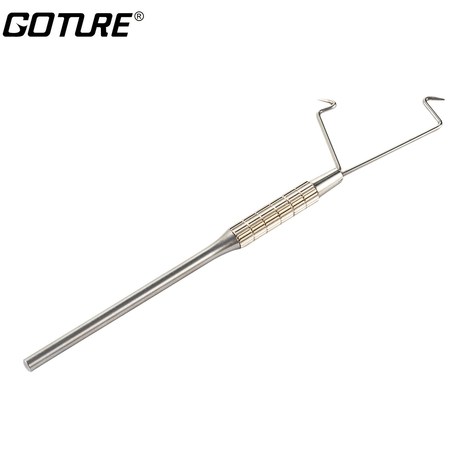 Goture Rotatable Double Hook Whip Finisher for Fly Tying and Lure Making