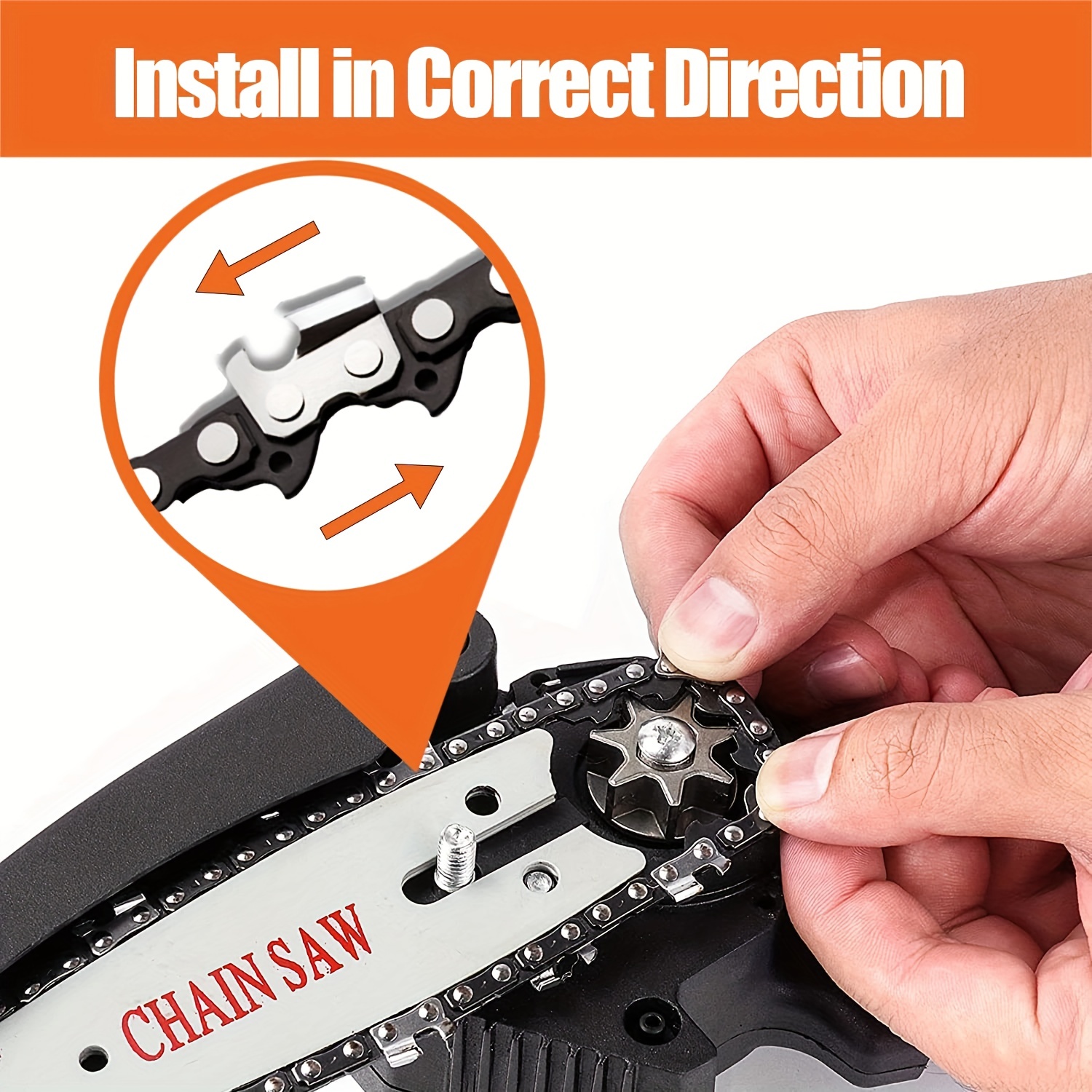 5 Pieces 6 Inch Mini Chainsaw Chain With 2 Pcs Replacement Saw Chain Bar  Replacement Chains For Cordless Electric Portable Mini Chainsaw Mini  Cordless