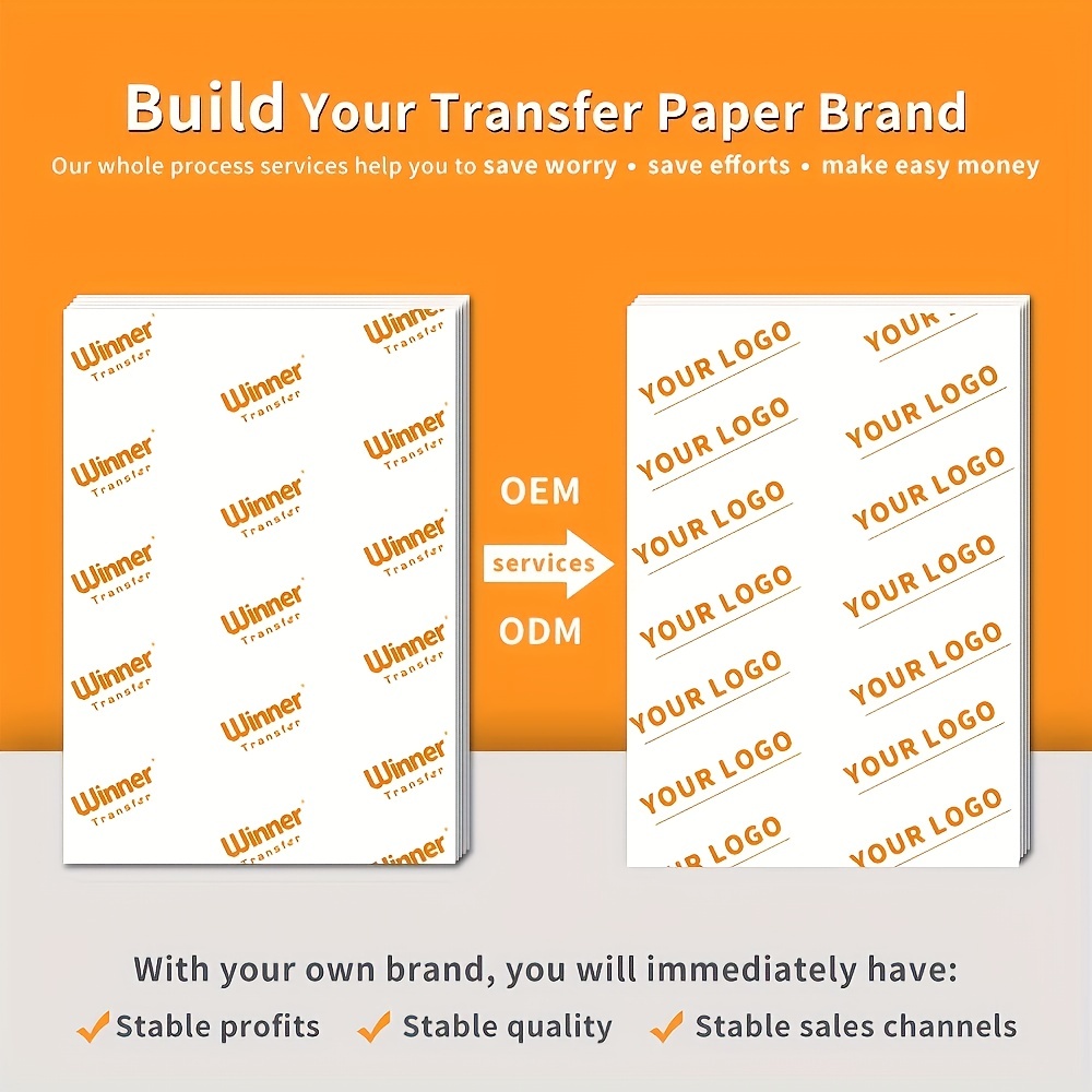 WinnerTransfer -50%Manufacturer Heat Transfer Paper for Light