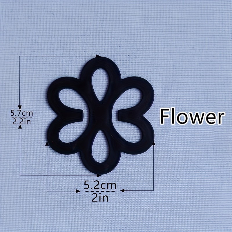 Flower Shaped Bra Strap Clips Non-slip Buckles for Braless Look