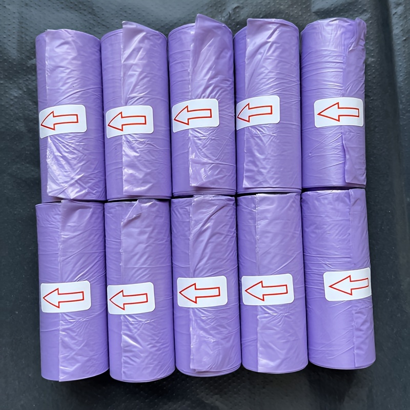 90 Pezzi / 3 Rotoli Rosa + 3 Rotoli Viola, Sacchetti Di Cacca