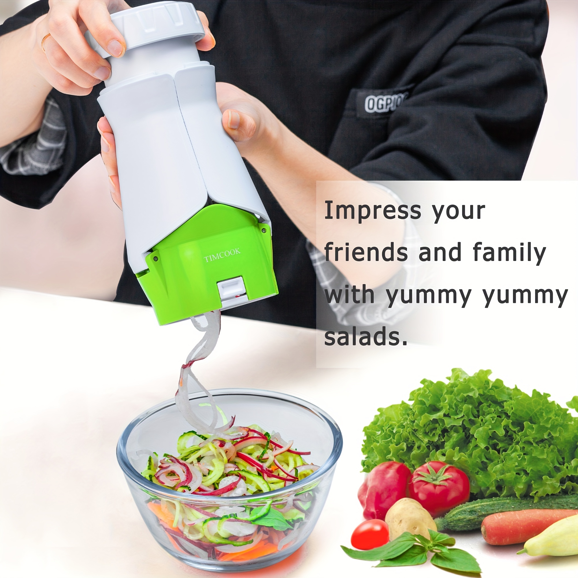 Handheld Spiralizer Vegetable Fruit Slicer Adjustable Spiral Cutter Grater  Salad Zucchini Noodle Spaghetti Maker Kitchen Tool
