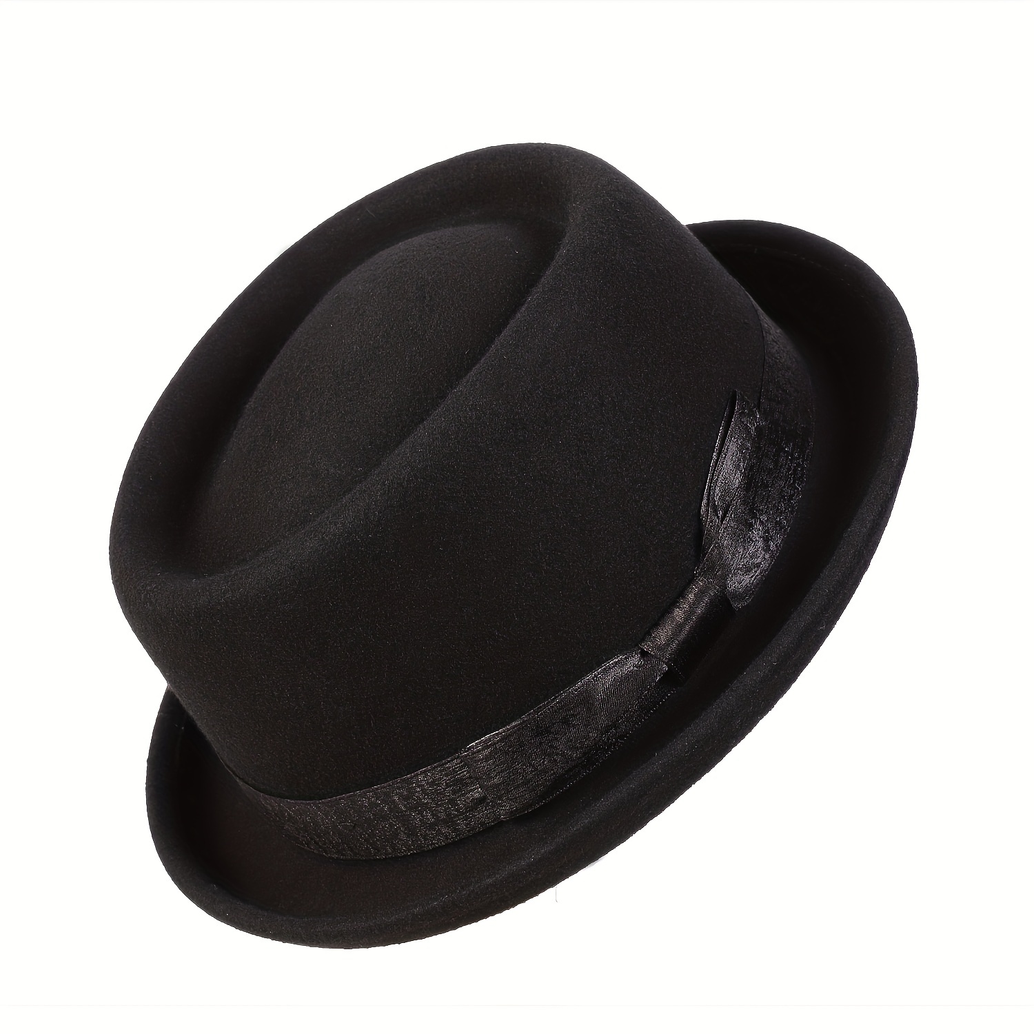 JH Pharrell Hat Felt Fedora Hat For Woman Men Hats Black Top Hat Male 100  %lia Wool Cap3414591 From Aiyueele05, $34.64