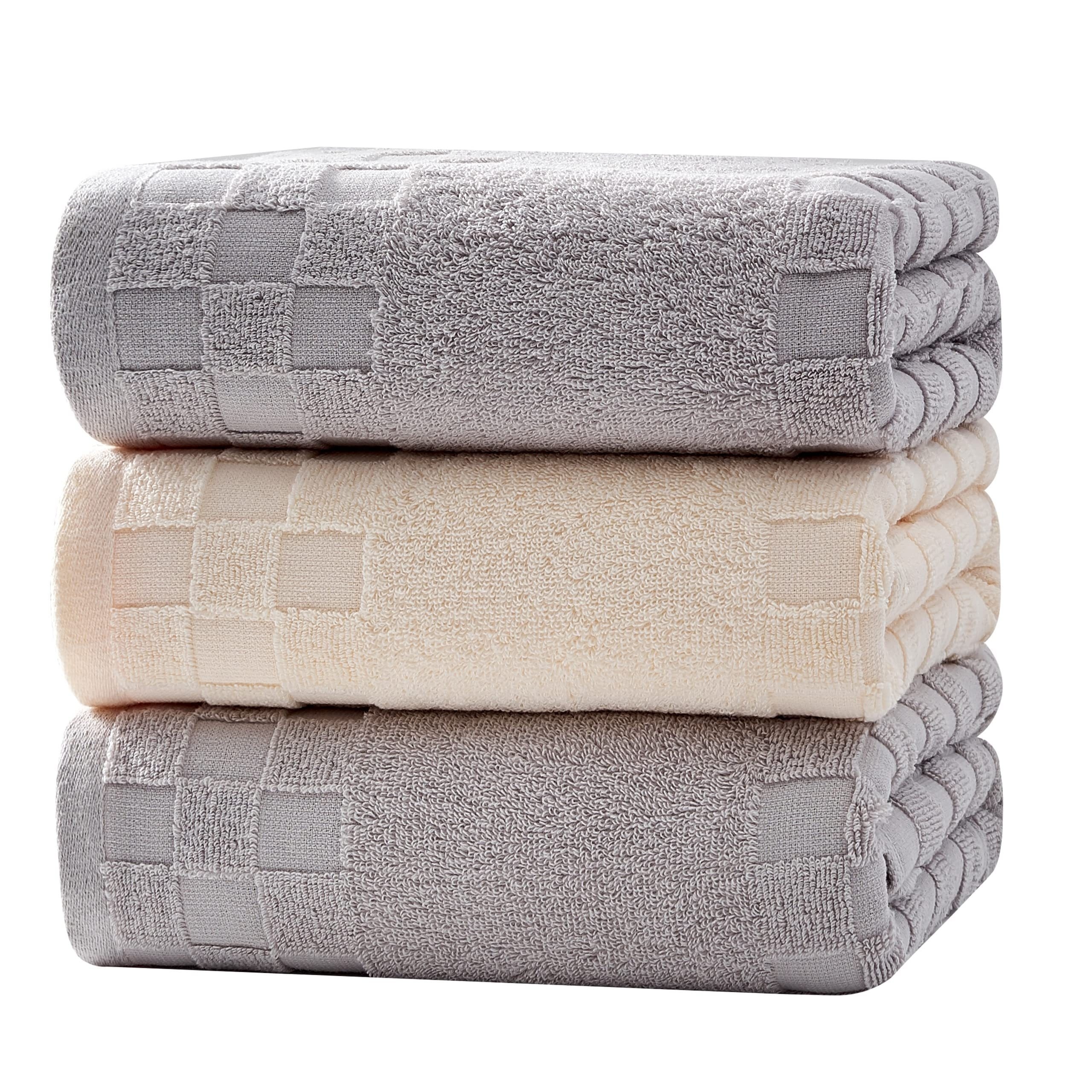 Cotton Bath Towel Set Premium Luxury Towels Set Quick Drying - Temu ...