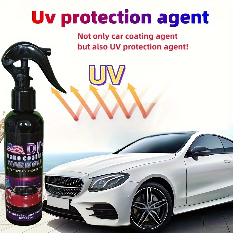 120ml Nano Car Coating Agent Spray Anti UV Quick Car Coating Spray Can  Prevent Car Paint