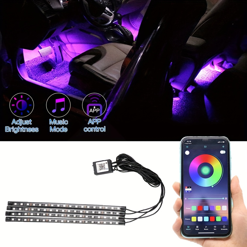 Mini USB LED RGB Umgebungs Licht 7 Farbe Auto Innen Lampe für Auto