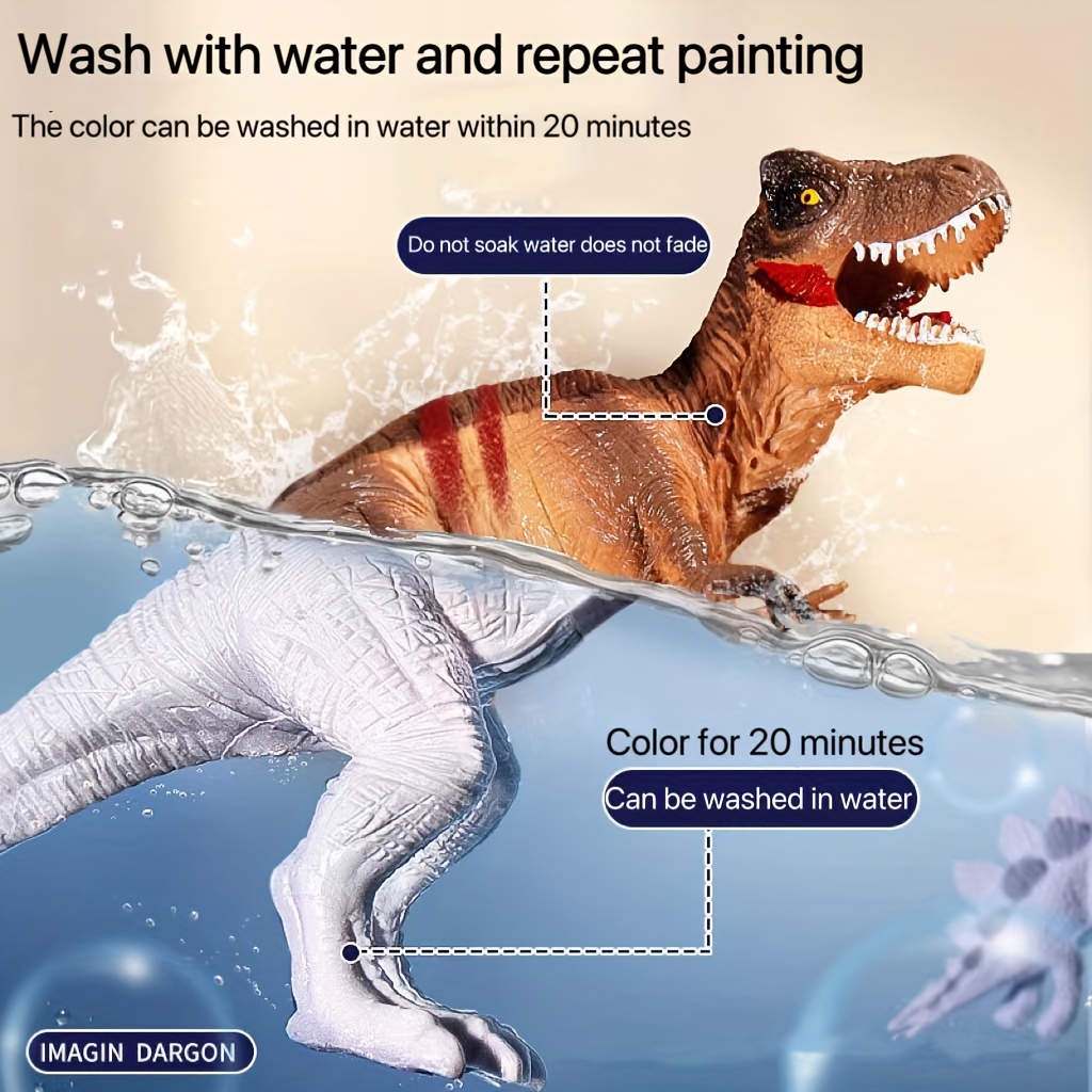 Раскраска развивающая игры Динозавры и наклейки набор 3в1