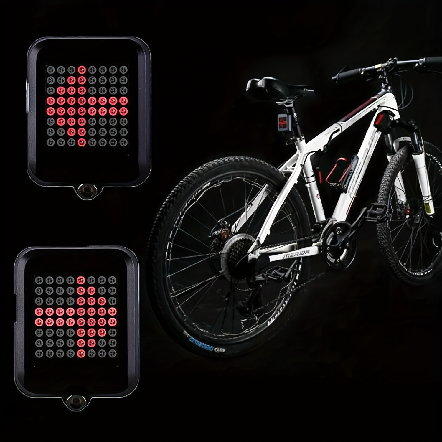 Usb-Aufladbares Rotes Licht-Rücklicht-Fahrrad-Beleuchtung Fahrrad Radfahren  Wasserdichte Lichter Für Fahrrad 360 Drehen