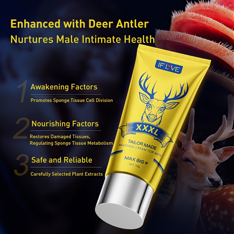 Deer Antler Prostate Massage Cream Enlargement Thickening Temu